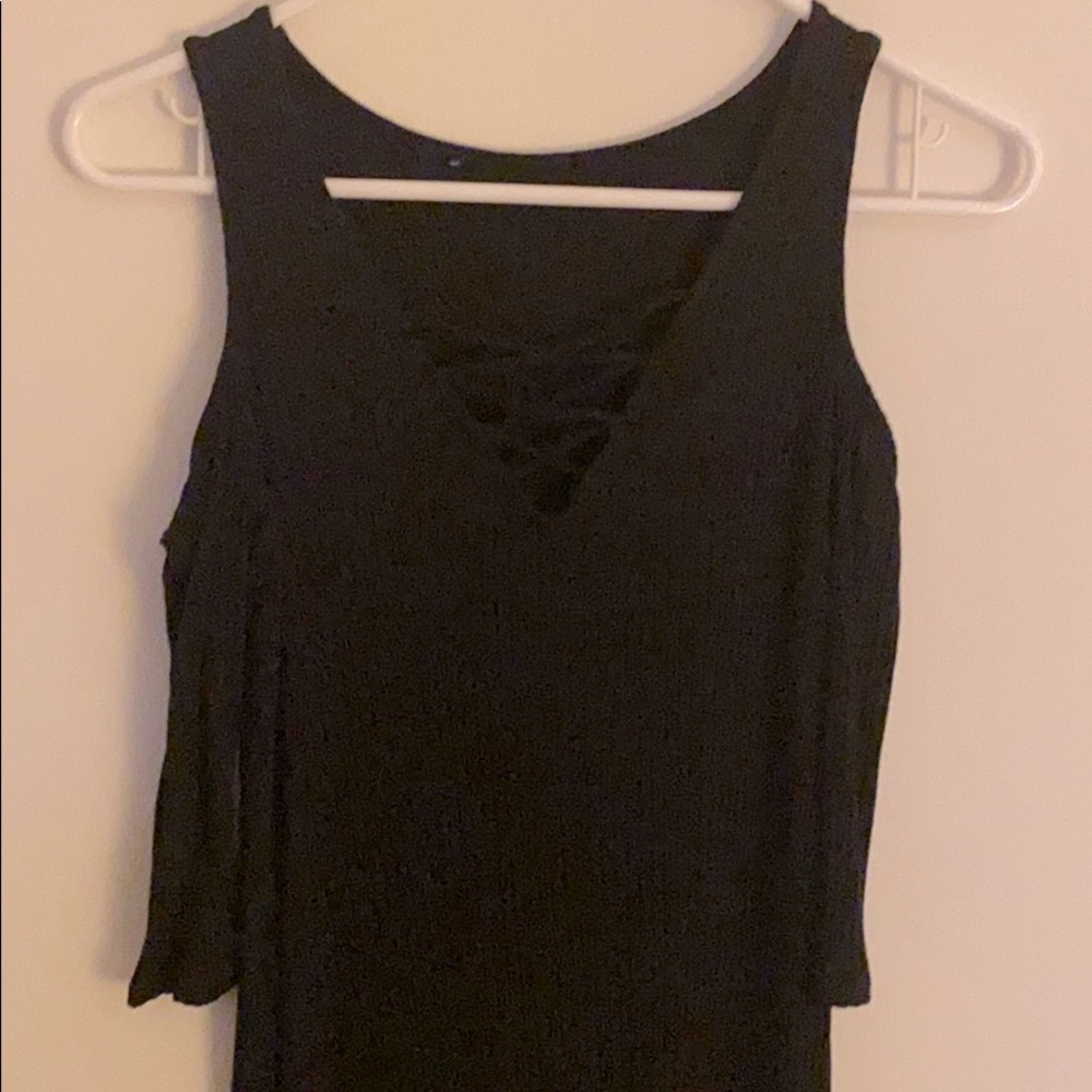 Black off the shoulder dress